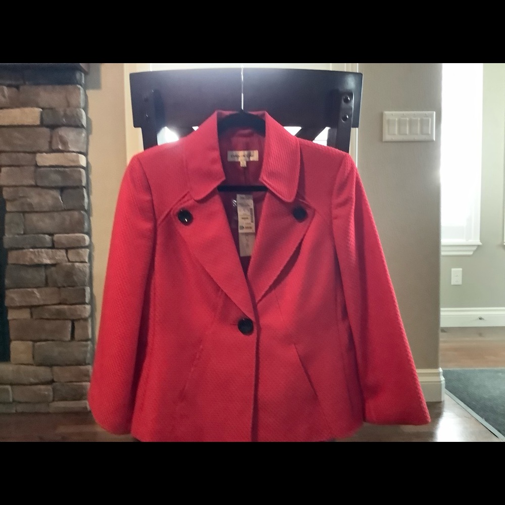 Evan Picone Red Blazer NWT